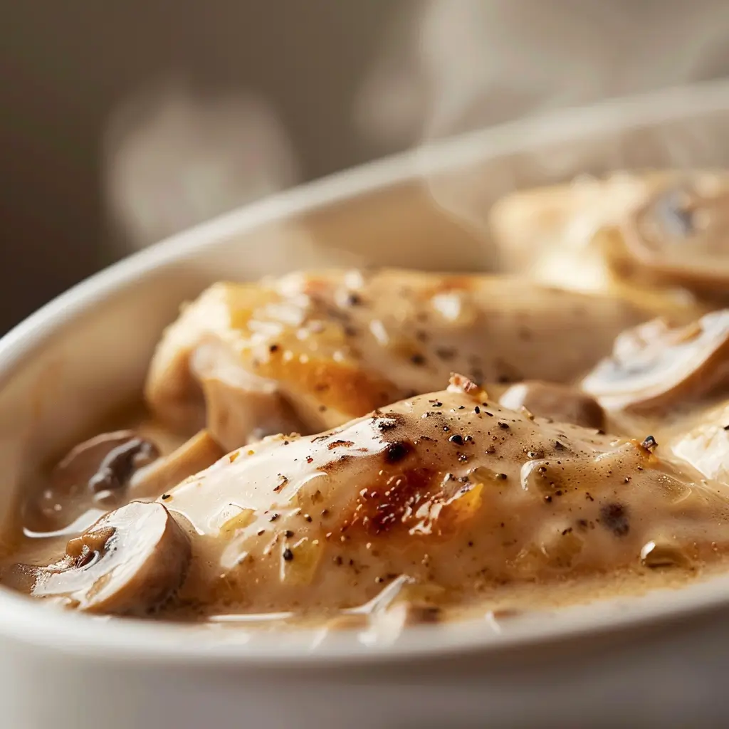 slow cooker smothered chicken step by step cooking process - next step