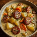 creamy sausage and potato stew recipe
