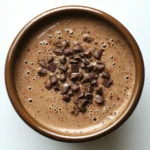 Crockpot Gingerbread Hot Chocolate in cozy holiday kitchen