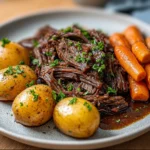 Crockpot Honey Balsamic Beef Chuck Roast Recipe