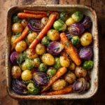 maple dijon roasted veggie pot bake final dish