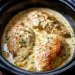 Creamy Garlic Chicken in The Crockpot Recipe