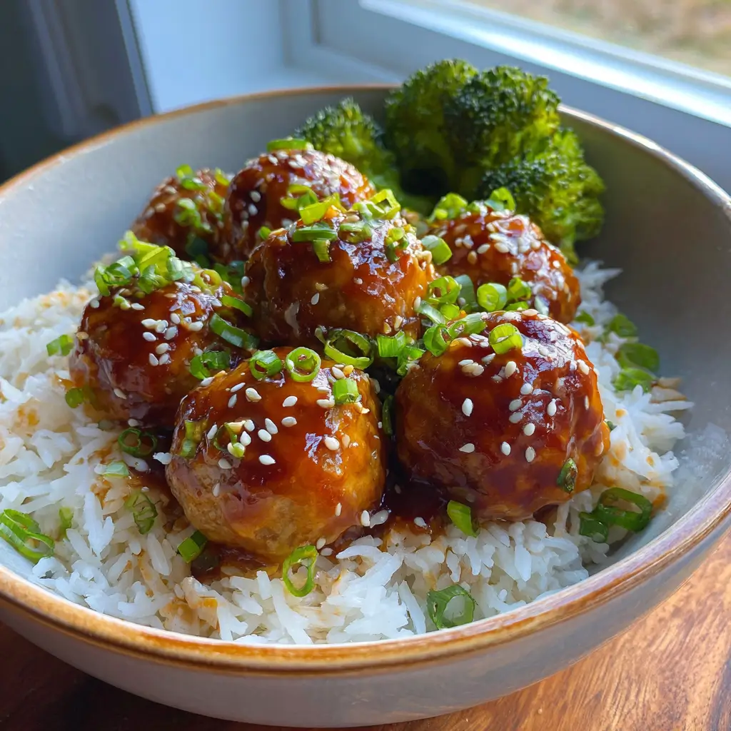 Serving ideas for Honey Garlic Turkey Meatballs