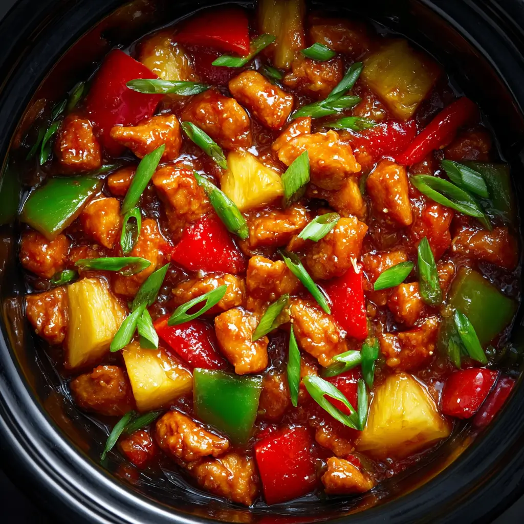 Sweet Hawaiian Crockpot Chicken Final Dish