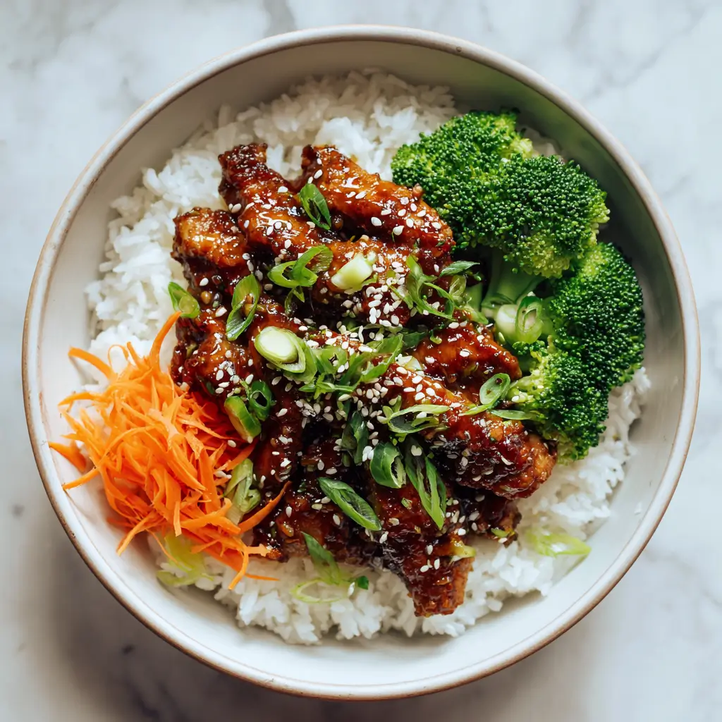 Serving Teriyaki Chicken